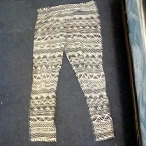 Black and white Girls leggings